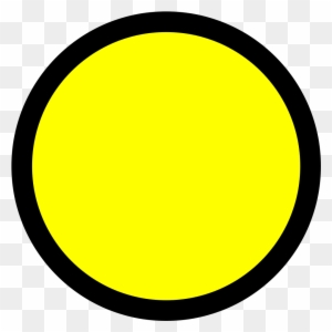 File - Yellow Dot - Svg - Yellow Circle Black Outline