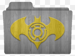 Sinestro Lantern Batman Wooden Folder Icon By Kalel7 - Cool Folder Icons Mac