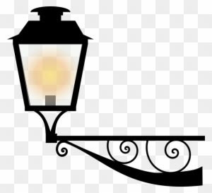 Street Lamp Shinig - Lamp Post Clipart Free