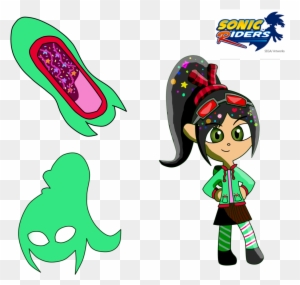 Vanellope Goes Sonic Riders By Katiekane822 Vanellope - Wreck It Ralph Sonic And Vanellope