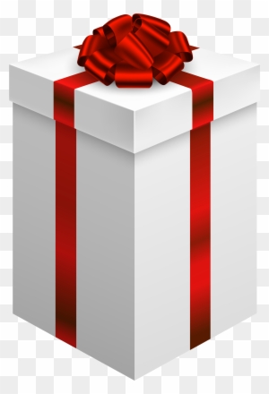 Gift Box With Red Bow Png Clipart In Category Gifts - Gift