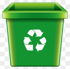Recycling Bin Drawing Royalty Free Illustration - Recycling Symbol On Bin Clipart