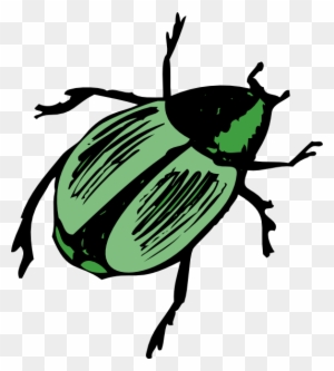Shiny Green Beetle Clip Art At Clker Com Vector Clip - Beetle Clipart