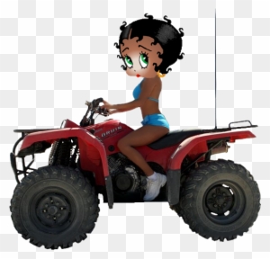 Betty Boop Quad Atv - Atv Driver Cartoon