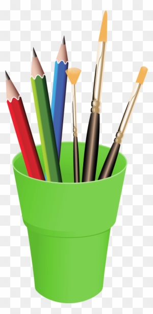 Pencils In A Cup Clipart - Colored Pencils Clipart Png - Free