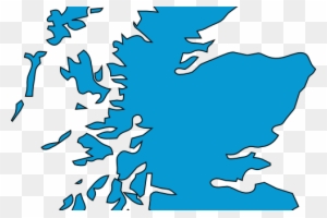 Monumental Outline Of Scotland Blue Clip Art At Clker - Outline Map Of Scotland