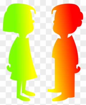 Figures Boy And Girl 7 Clip Art - Cartoon Girl And Boy - Free ...