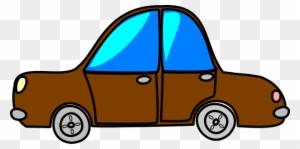 Car Brown Cartoon Transport Clip Art - Brown Car Cartoon