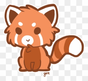 Red Panda Clipart - Cute Red Panda Drawing Chibi