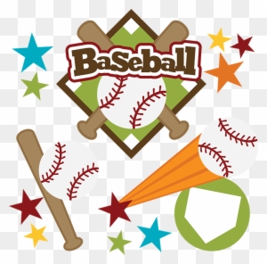 Scrapbooking Baseball Softball Clip Art - Scrapbook Baseball