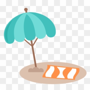 Sea Clipart Umbrella - Miss Kate Cuttables Beach