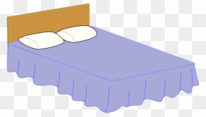 blanket on bed drawing clipart