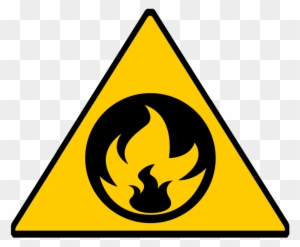 Fire Warning Signs - Catches Fire Easily Symbol
