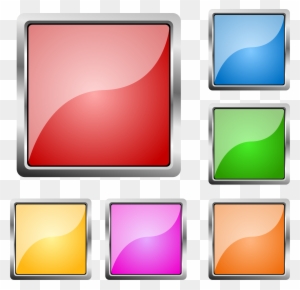 Clipart - Square Buttons Png