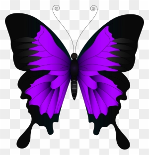 Butterfly High-definition Video Wallpaper - Purple Butterfly Clip Art