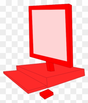 Red Computer Clipart, Vector Clip Art Online, Royalty - Illustration
