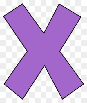 Purple Letter X - Purple Letter X