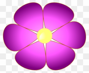 Violet Flower Clip Art At Clker Com Vector Online Clipart - Violet Flowers Clip Art