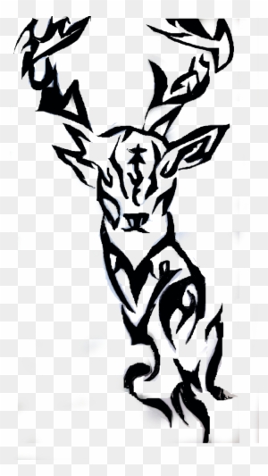 Images For Tribal Deer Design - Tribal Deer Tattoo Designs