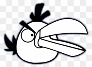 Green Bird Angry Birds Characters Black And White Svg - Angry Birds Coloring Pages