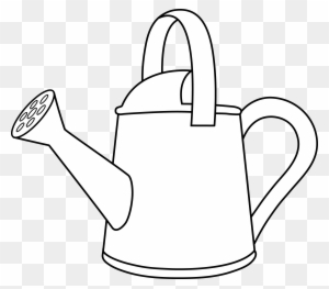 Watering Can Lineart To Color In - Watering Can Coloring Pages