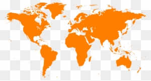 World Map Clip Art Free - World Map In Orange