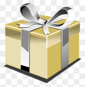 Black And Gold Gift Box Png