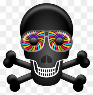 Skull Free To Use Clipart - Psychedelic Skull Png