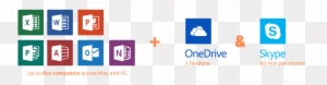 Online Subscription Includes Onedrive Storage And Skype - Microsoft Excel