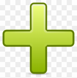 Add Clipart To Photo All - Green Plus Sign Icon