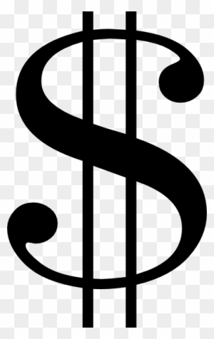 890175 - Black Dollar Sign Vector