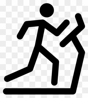 Treadmill Running Exercise Stick Figure - Exercising Stick Figure