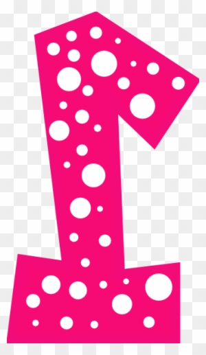 Polk A Dot Number 1 Clip Art