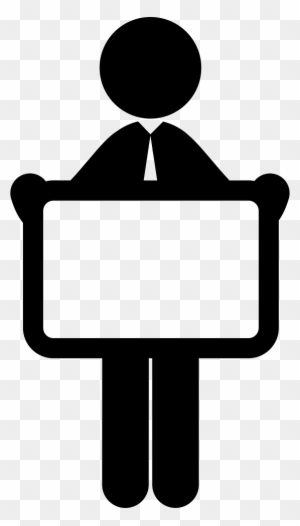 Man Holding Blank Billboard Comments - Strike Icon - Free Transparent ...