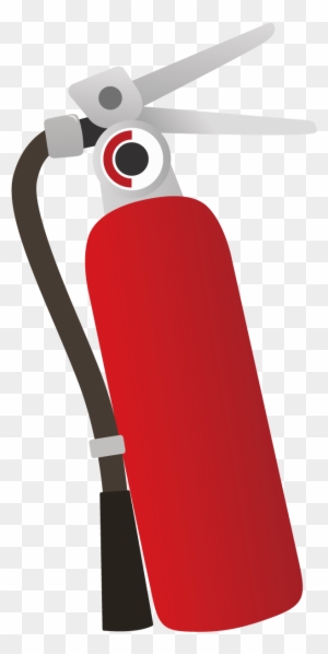 Fire - Clipart - Black - And - White - Draw A Fire Extinguisher - Free