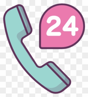 Ícone O Pagamento, Em 24 Horas, Telefone - Pink Online Shop Icon