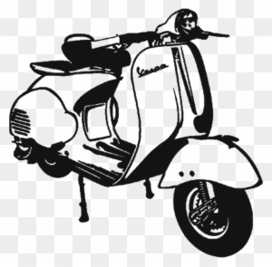 Piaggio Vespa Gts Scooter Vector Free Transparent Png Clipart