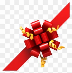 Gift Bow Right Corner Ribbon 1600 Clr 4347 1 Sleep - Christmas Bow Corner Png