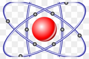 Atoms Electrons Clip Art - 774atom Square Car Magnet 3" X 3"