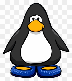 Blue Stardust Slippers From A Player Card - Club Penguin Ninja Mask
