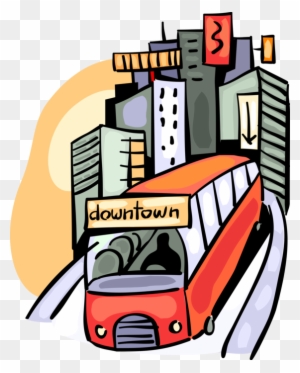 Vector Illustration Of Public Urban Transportation - Vector Illustration Of Public Urban Transportation