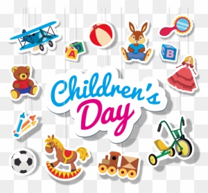 Children's Day For All Kinds Of Toys, Logo - Happy Children's Day