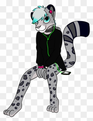 Snow Leopard Fursona - Minecraft Snow Leopard Skin - Full Size PNG