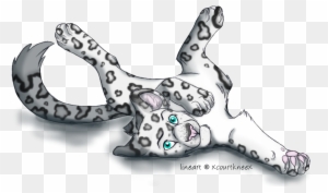 Closed Snow Leopard Adoptable By Snowwhitesangel - Cat Line Art