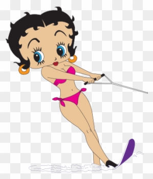 Trying Her Luck At Water Skiing - Water Skiing Betty Boop