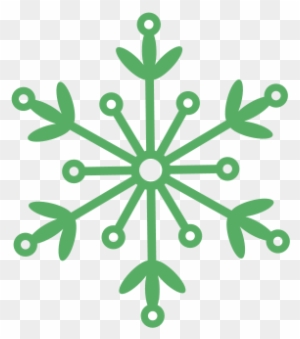 Green Snowflake Clipart Download - Green Snowflake Png