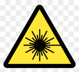 Laser Hazard Distance Calculator - Laser Radiation Warning Sign