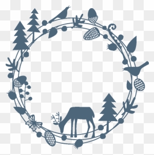 Free Free 159 Wreath Silhouette Flower Border Svg SVG PNG EPS DXF File