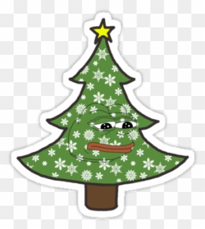 Sad Christmas Pepe - Xmas Tree