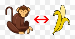 When A Monkey Eats A Banana, He Needs To Keep The Calories - Money Monkey And Bananas